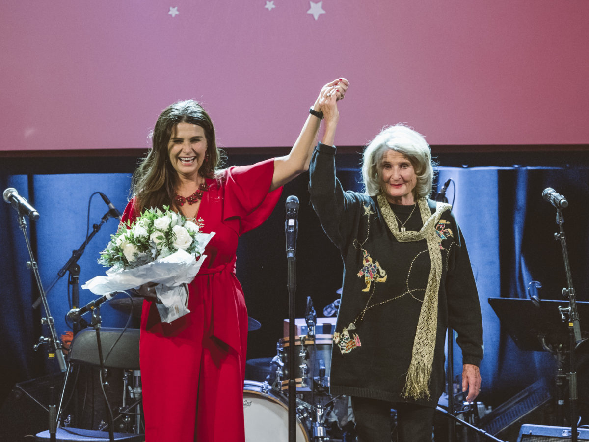 Karin Krog mottok NOPAs hederpris på Chat Noir 14. november 2017. Foto: Christoffer Krook